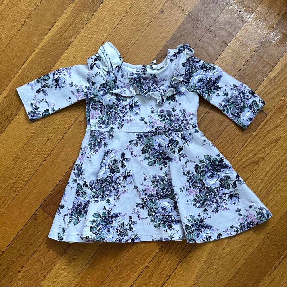 Floral Ruffle Kids Dress